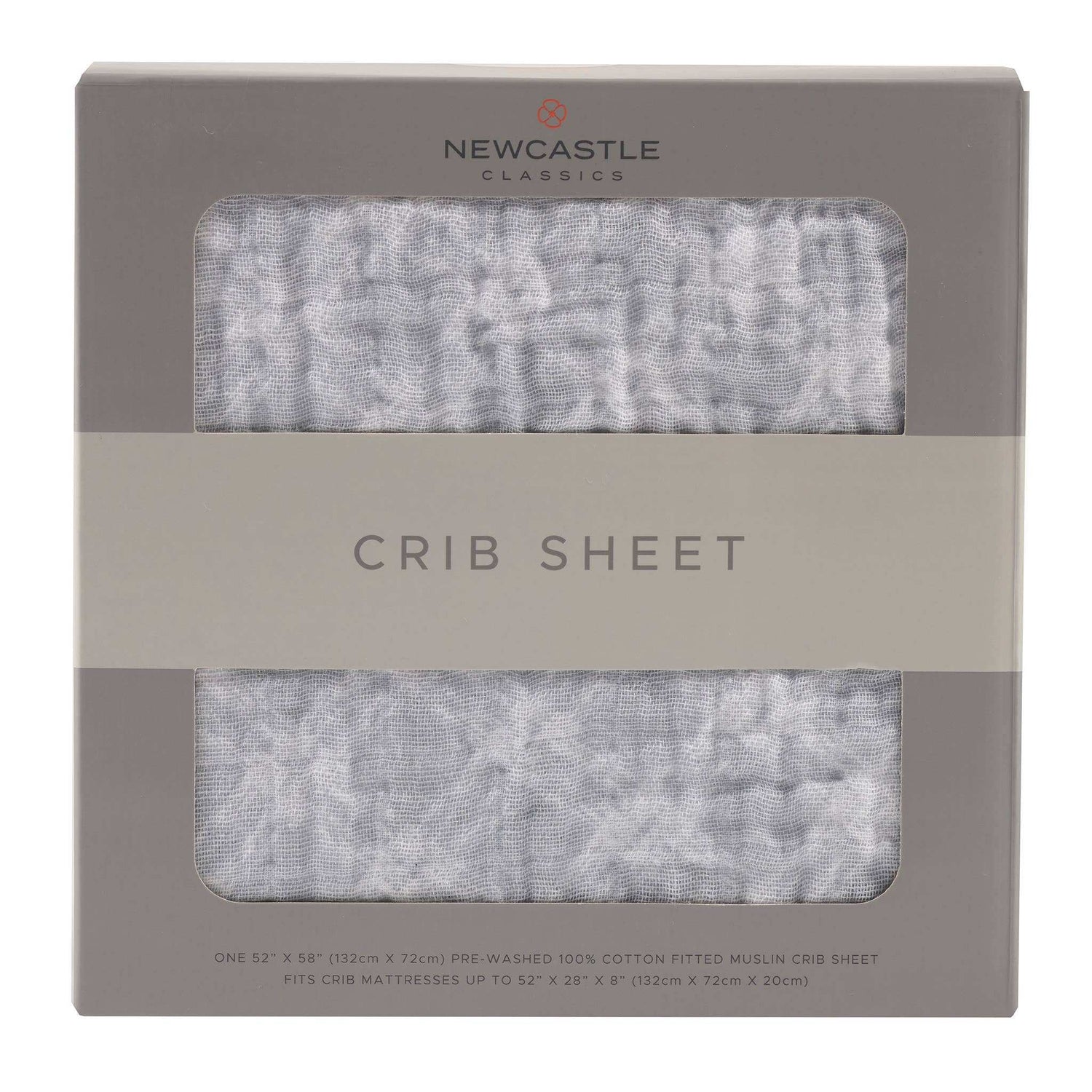 Newcastle Classics Newcastle Classics Crib Sheet with Breathable Cotton Muslin for Babies - Baby & Toddler Crib Sheet