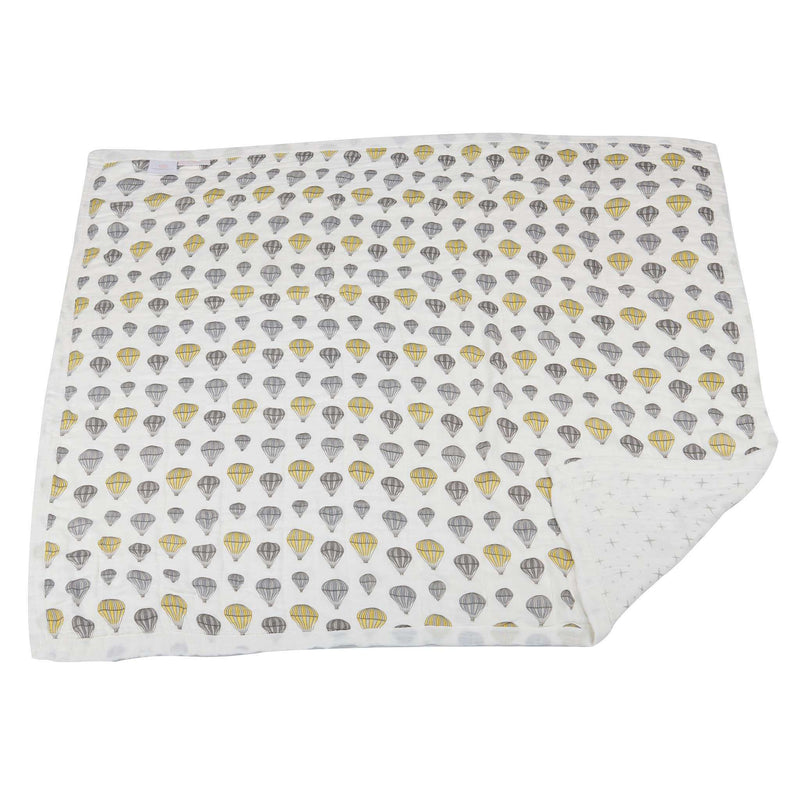 Newcastle Classics Hot Air Balloon and North Star Kids Bamboo Muslin Blanket 47 x 47 Inches Newcastle Classics
