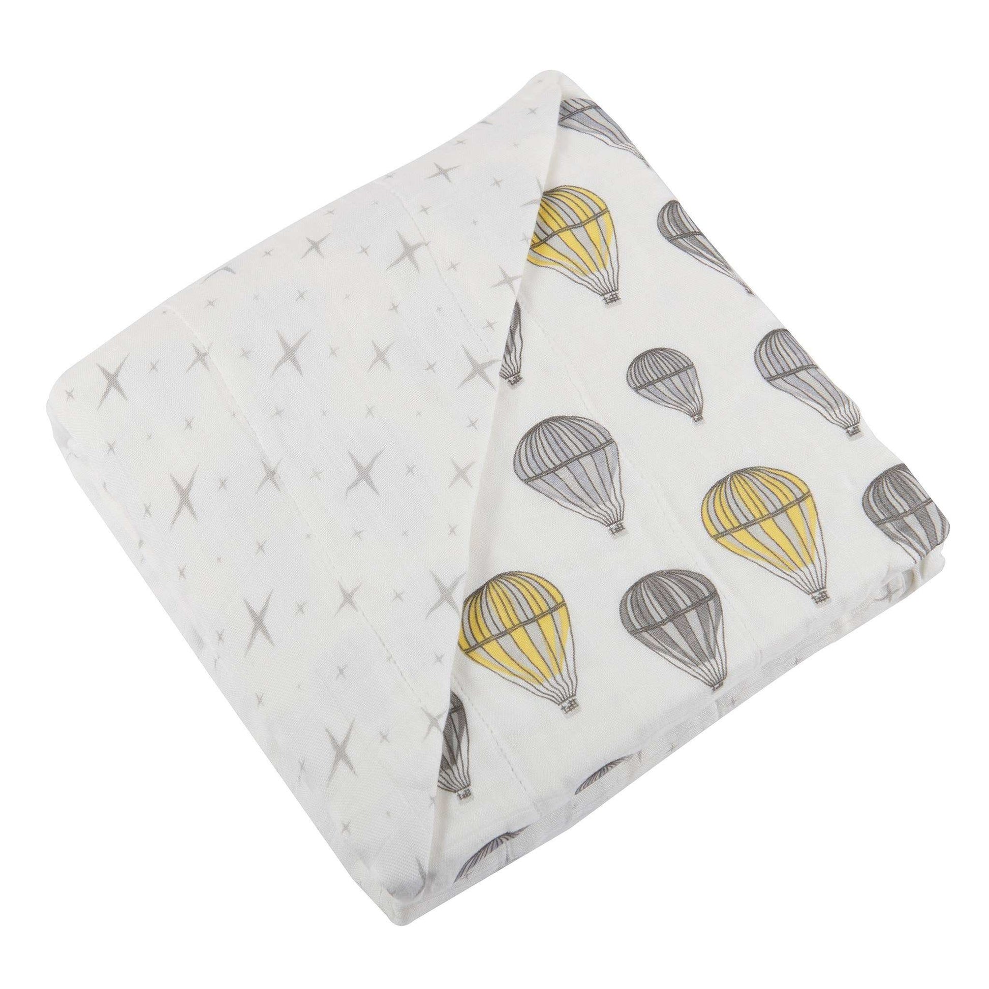 Newcastle Classics Hot Air Balloon and North Star Kids Bamboo Muslin Blanket 47 x 47 Inches Newcastle Classics