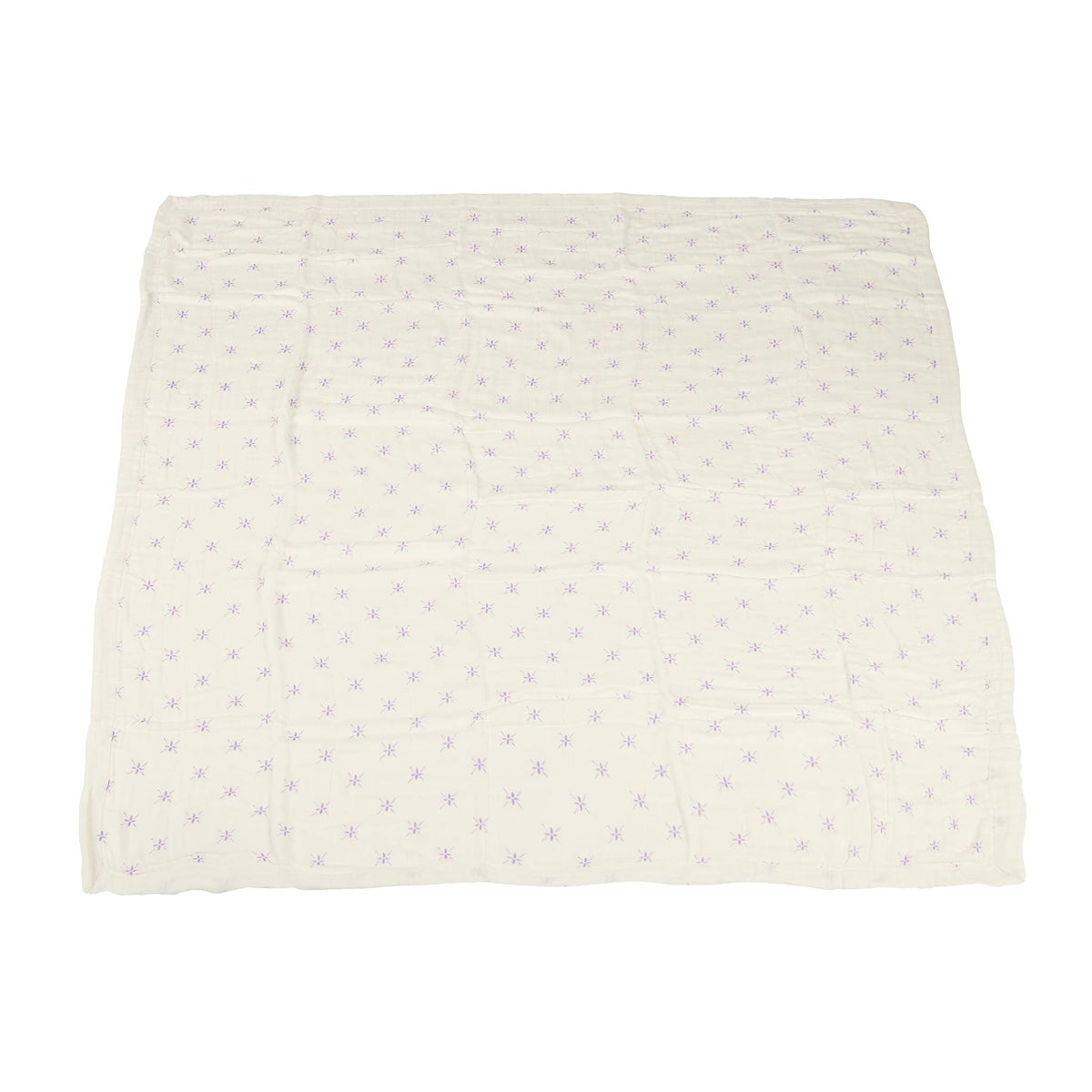 Newcastle Classics Newcastle Classics Lavender Flower And White Bamboo Muslin Blanket For KidsEveretts Place