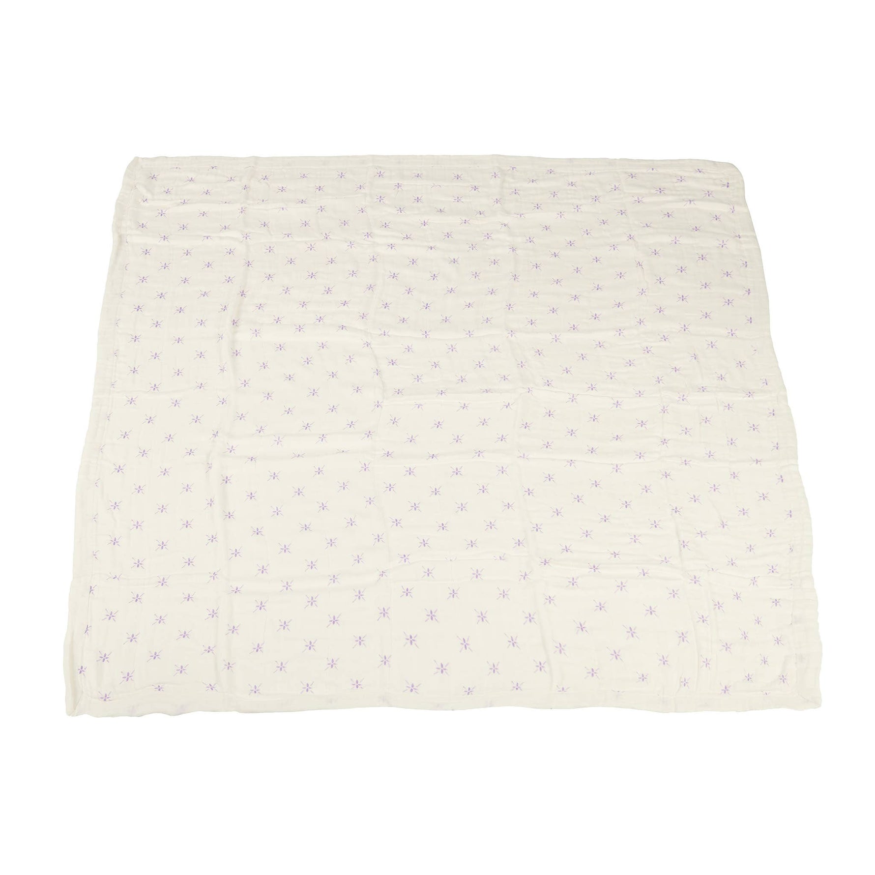 Newcastle Classics Newcastle Classics Lavender Flower And White Bamboo Muslin Blanket For KidsEveretts Place