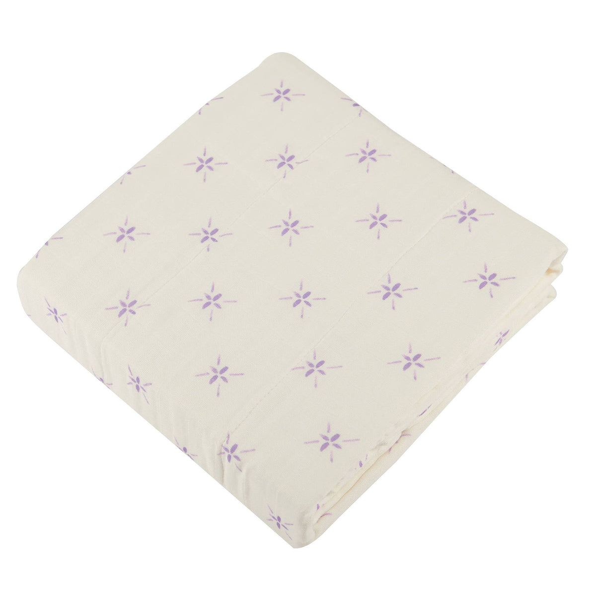 Newcastle Classics Newcastle Classics Lavender Flower And White Bamboo Muslin Blanket For KidsEveretts Place
