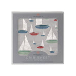 Newcastle Classics Newcastle Classics Marina Sailboats Bamboo Muslin Fitted Crib Sheet 28x52Everetts Place