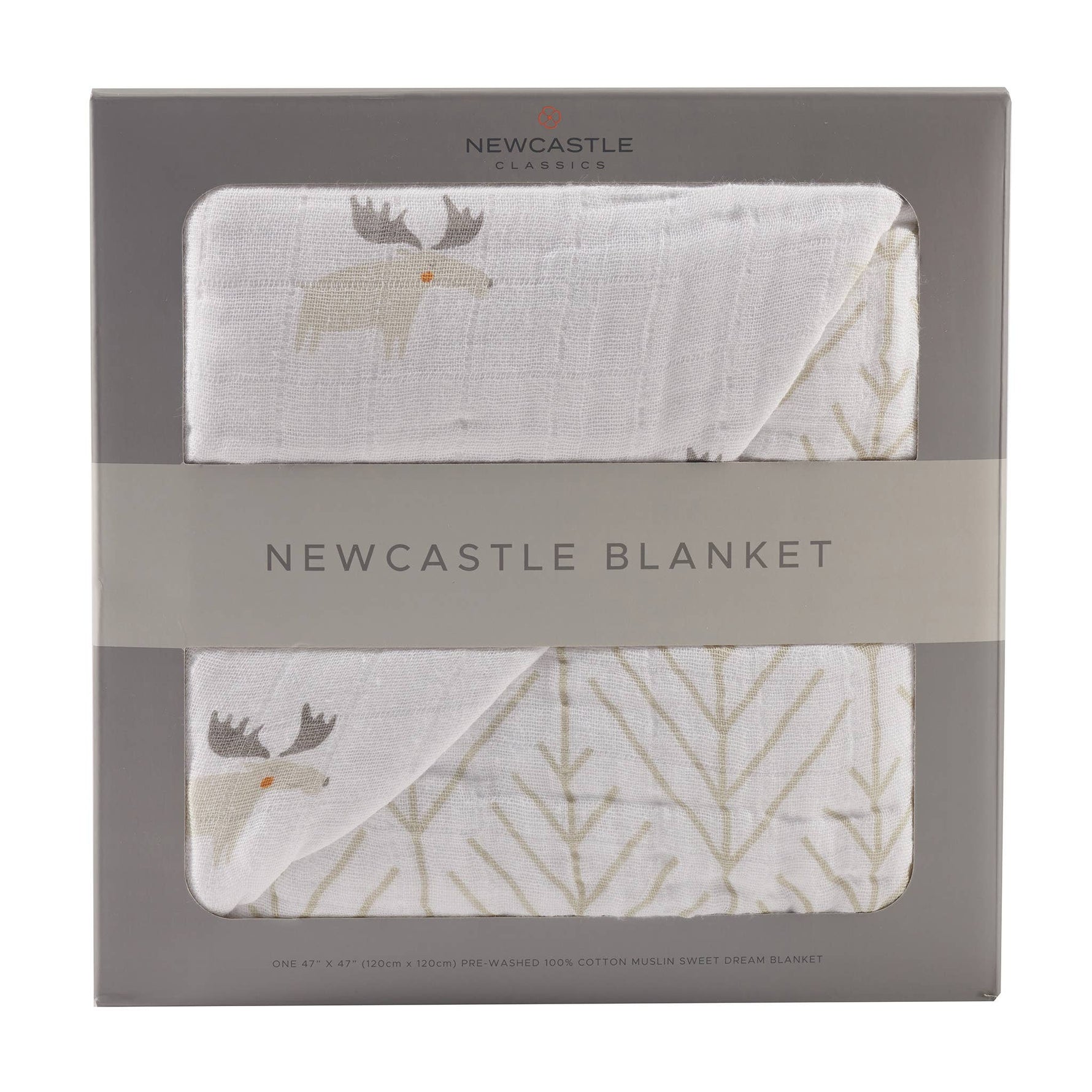 Newcastle Classics Newcastle Classics Mister Moose and Forest Arrow Cotton Muslin Blanket for KidsEveretts Place