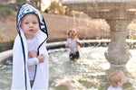 Newcastle Classics Newcastle Classics Moroccan Blue Cotton Hooded Towel Set for Kids - Baby & Toddler > Baby Bathing Bamboo Hooded Towel & Washcloth Set