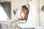 Newcastle Classics Newcastle Classics Moroccan Blue Cotton Hooded Towel Set for Kids - Baby & Toddler > Baby Bathing Bamboo Hooded Towel & Washcloth Set