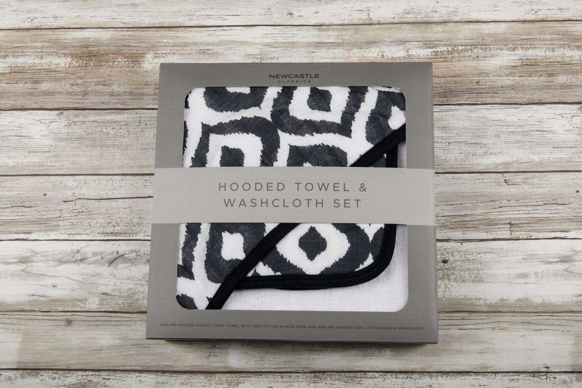 Newcastle Classics Newcastle Classics Moroccan Blue Cotton Hooded Towel Set for Kids - Everetts Place Boutique -