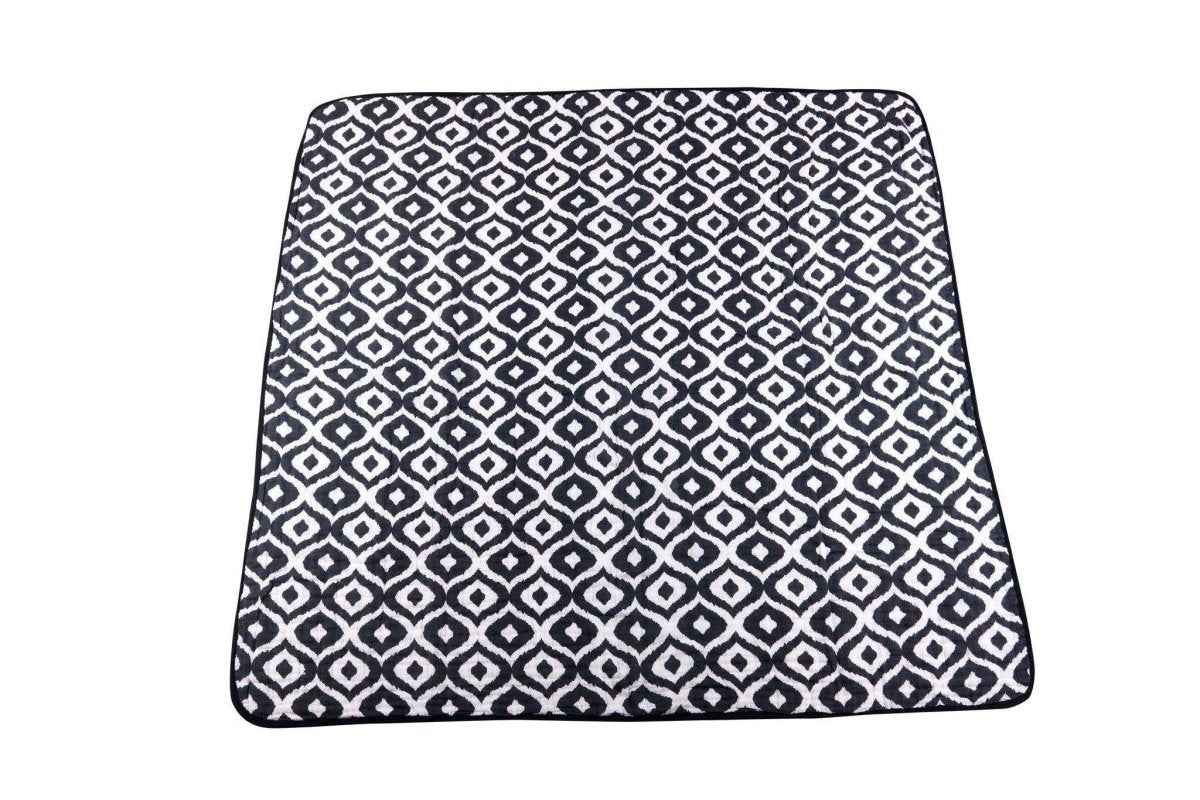 Newcastle Classics Moroccan Blue Cotton Muslin Blanket with Four Layers for Cozy Living - Everetts Place