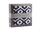 Newcastle Classics Newcastle Classics Moroccan Blue Cotton Muslin Blanket with Four Layers for Cozy Living - Home & Garden > Linens & Bedding > Bedding > Blankets Baby Blanket