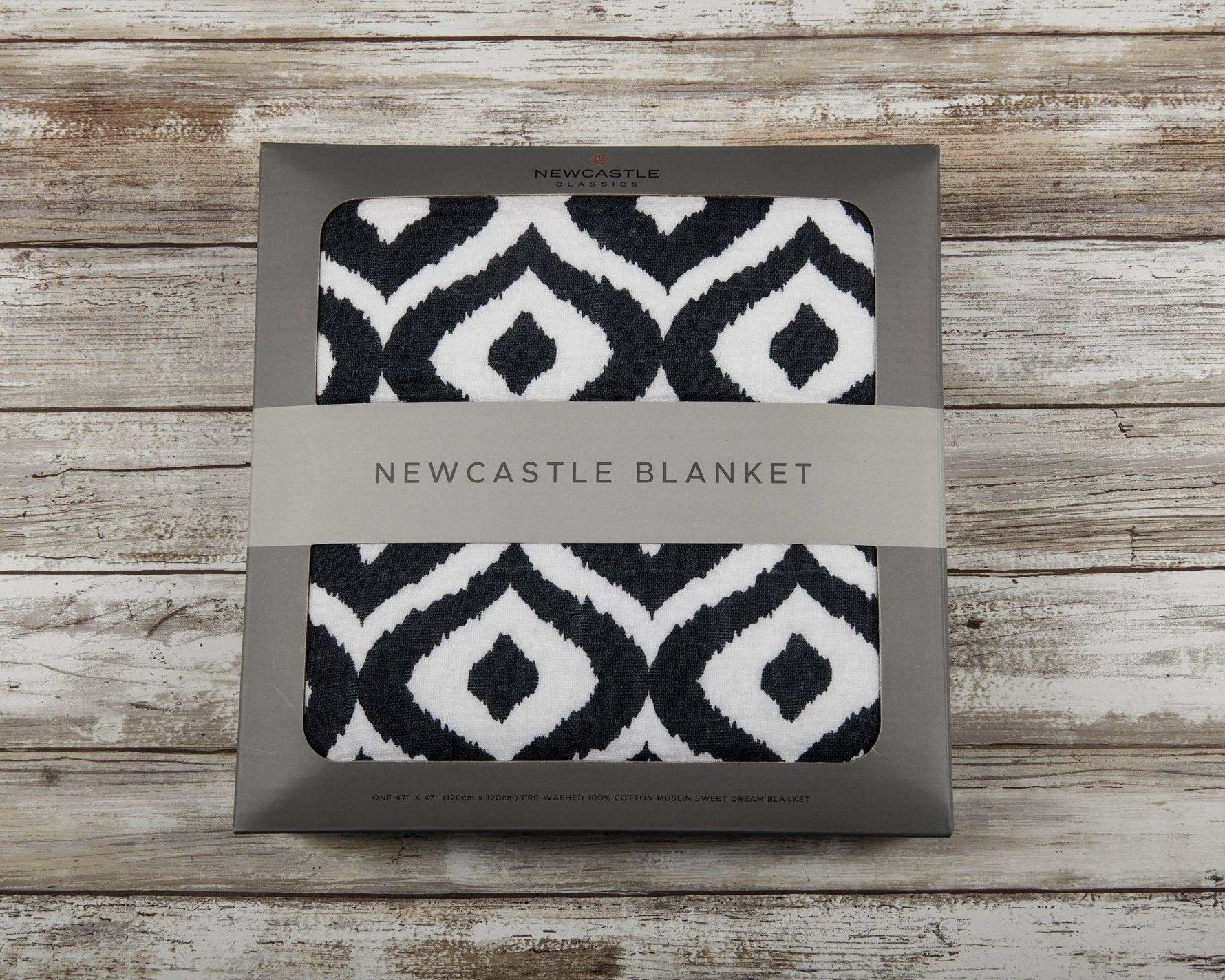 Newcastle Classics Newcastle Classics Moroccan Blue Cotton Muslin Blanket with Four Layers for Cozy Living - Home & Garden > Linens & Bedding > Bedding > Blankets Baby Blanket