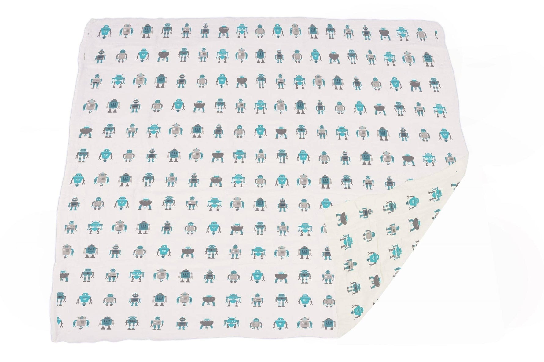 Newcastle Classics Newcastle Classics Robots Cotton Muslin Blanket 47x47 InchesEveretts Place