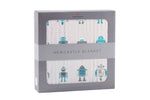 Newcastle Classics Newcastle Classics Robots Cotton Muslin Blanket 47x47 InchesEveretts Place