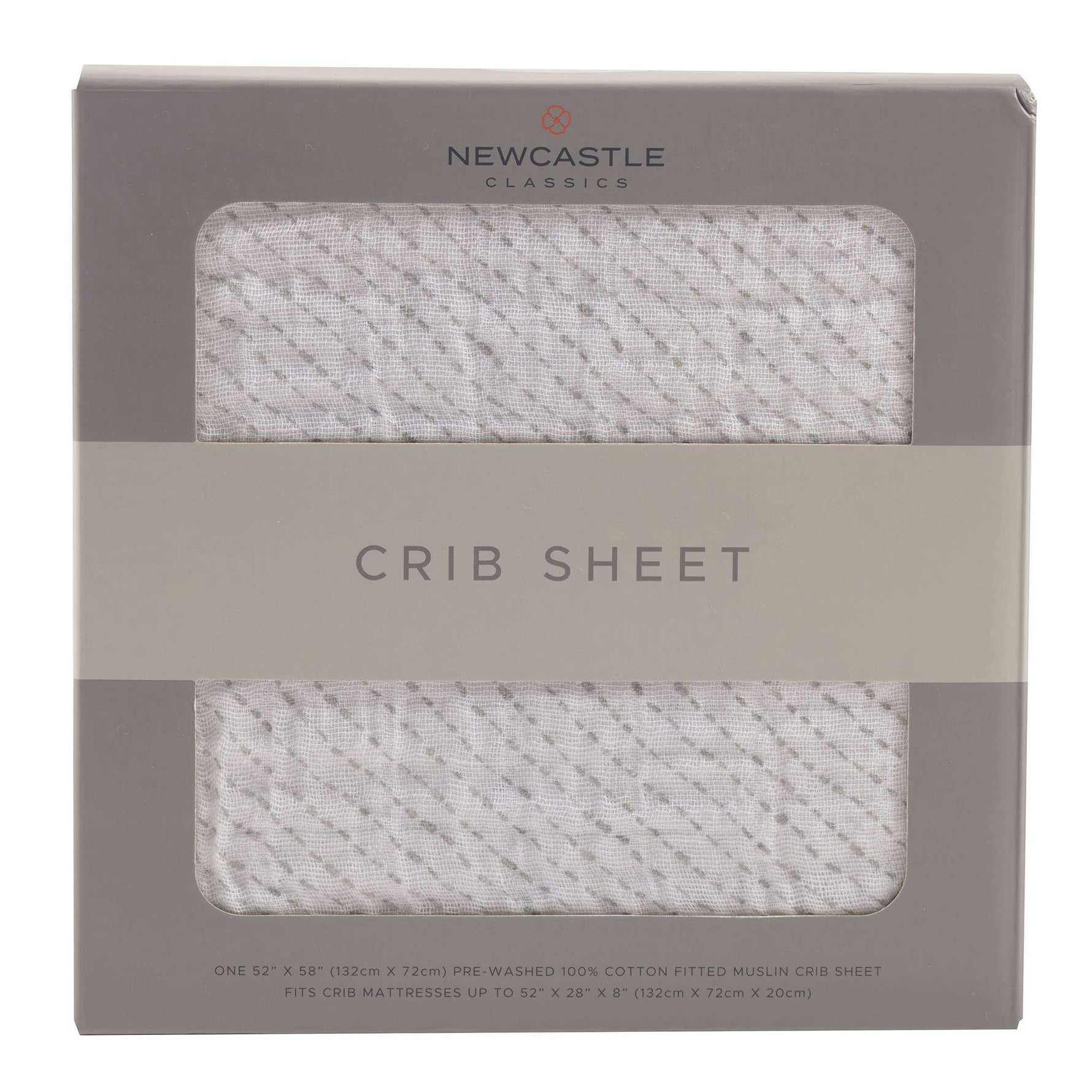 Newcastle Classics Spotted Wave Crib Sheet with Design for Babies - Newcastle Classics Cotton Muslin - Baby & Toddler Beds & Blankets
