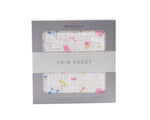 Newcastle Classics Newcastle Classics Watercolor Flower Crib Sheet 28x52 Cotton MuslinEveretts Place