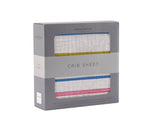 Newcastle Classics Newcastle Classics Watercolor Stripe Cotton Muslin Crib Sheet 28x52Everetts Place