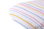 Newcastle Classics Newcastle Classics Watercolor Stripe Cotton Muslin Crib Sheet 28x52Everetts Place
