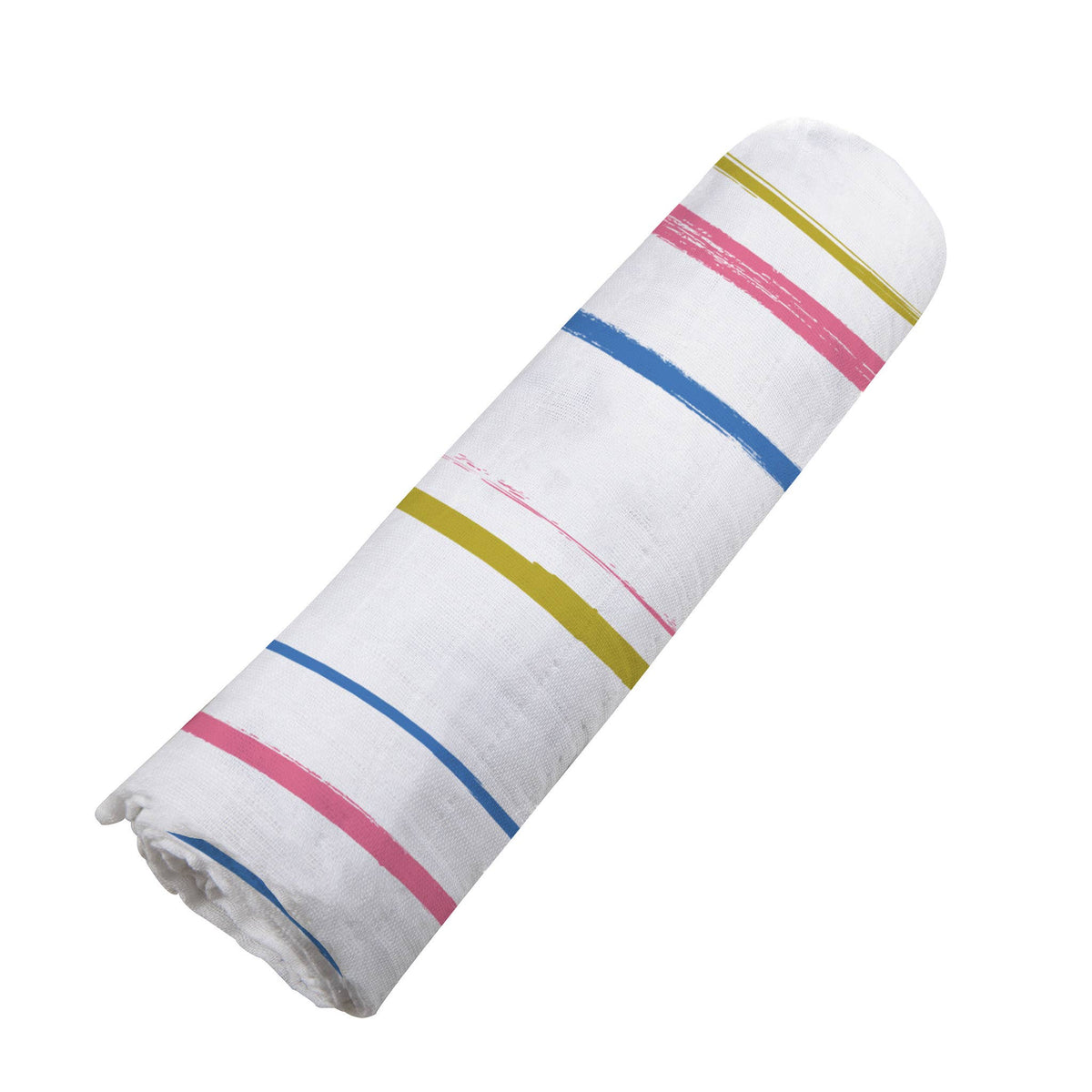Newcastle Classics Newcastle Classics Watercolor Stripe Cotton Muslin Swaddle BlanketEveretts Place