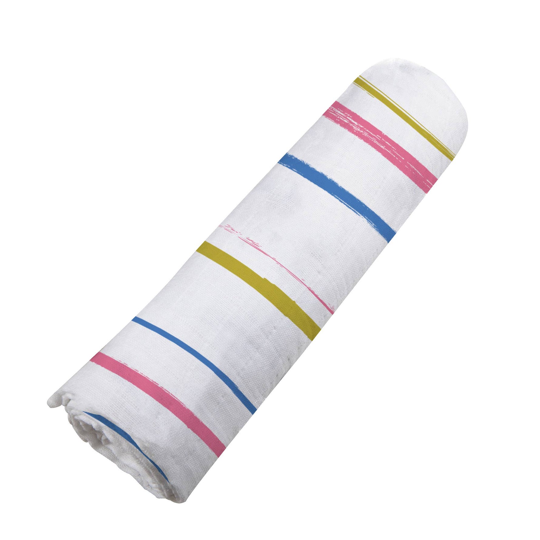 Newcastle Classics Newcastle Classics Watercolor Stripe Cotton Muslin Swaddle BlanketEveretts Place