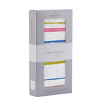 Newcastle Classics Newcastle Classics Watercolor Stripe Cotton Muslin Swaddle BlanketEveretts Place
