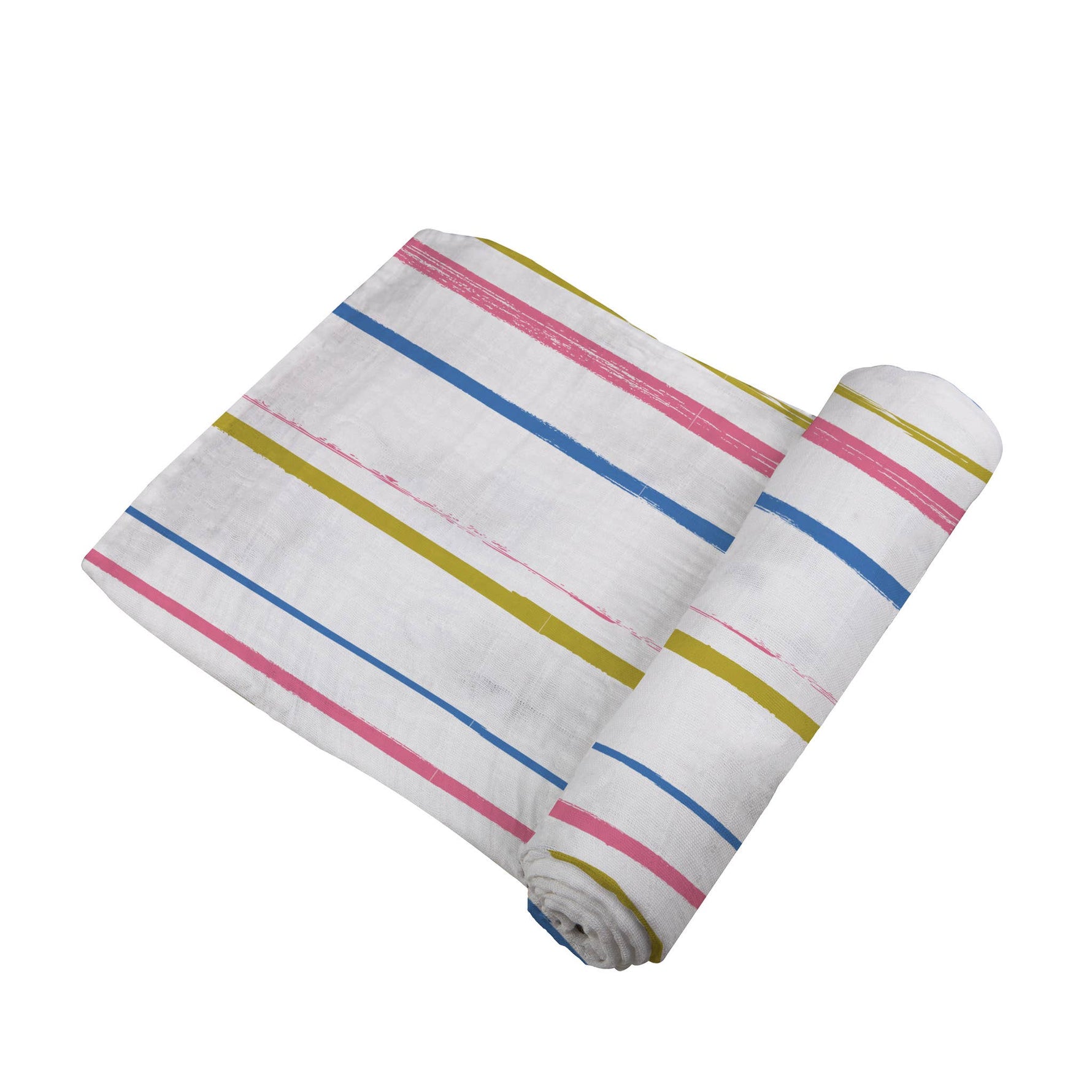 Newcastle Classics Newcastle Classics Watercolor Stripe Cotton Muslin Swaddle BlanketEveretts Place