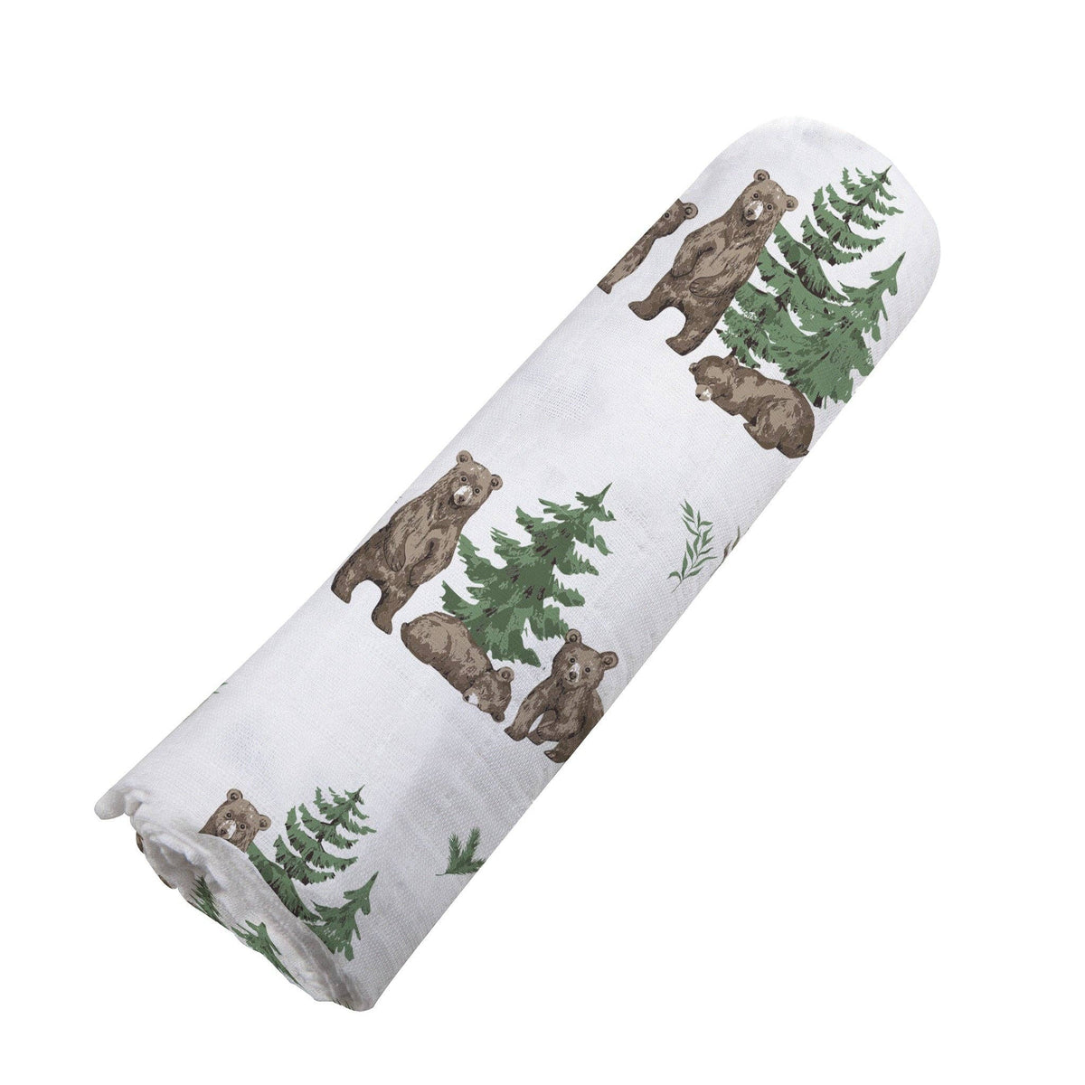 Newcastle Classics Newcastle Classics Wilderness Bear Bamboo Swaddle Muslin Baby Blanket BreathableEveretts Place