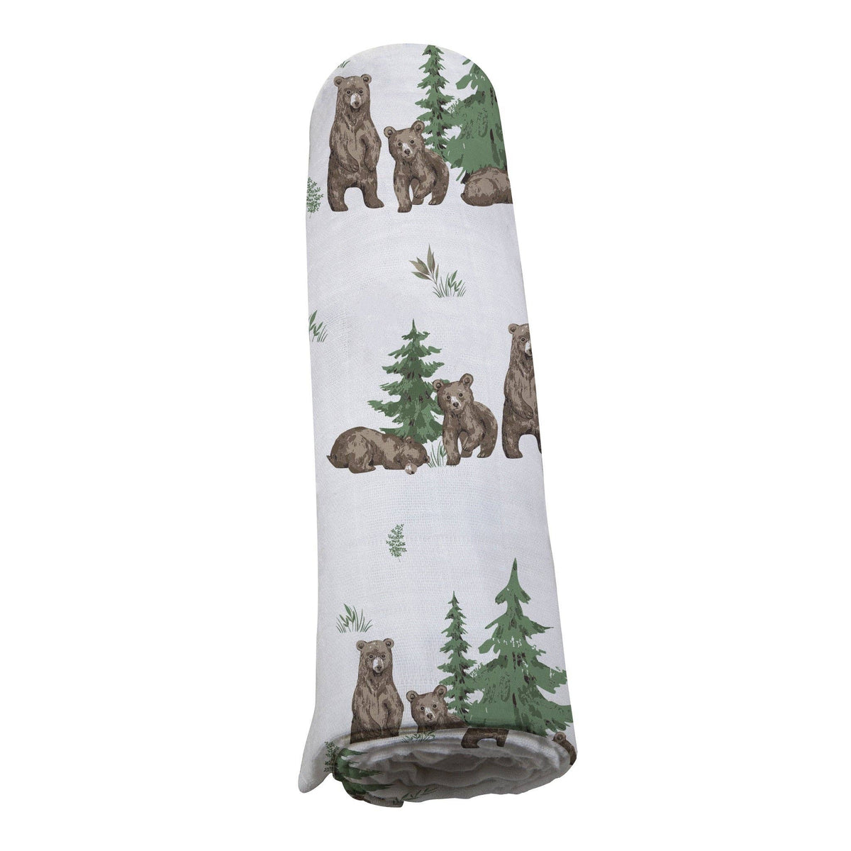 Newcastle Classics Newcastle Classics Wilderness Bear Bamboo Swaddle Muslin Baby Blanket BreathableEveretts Place