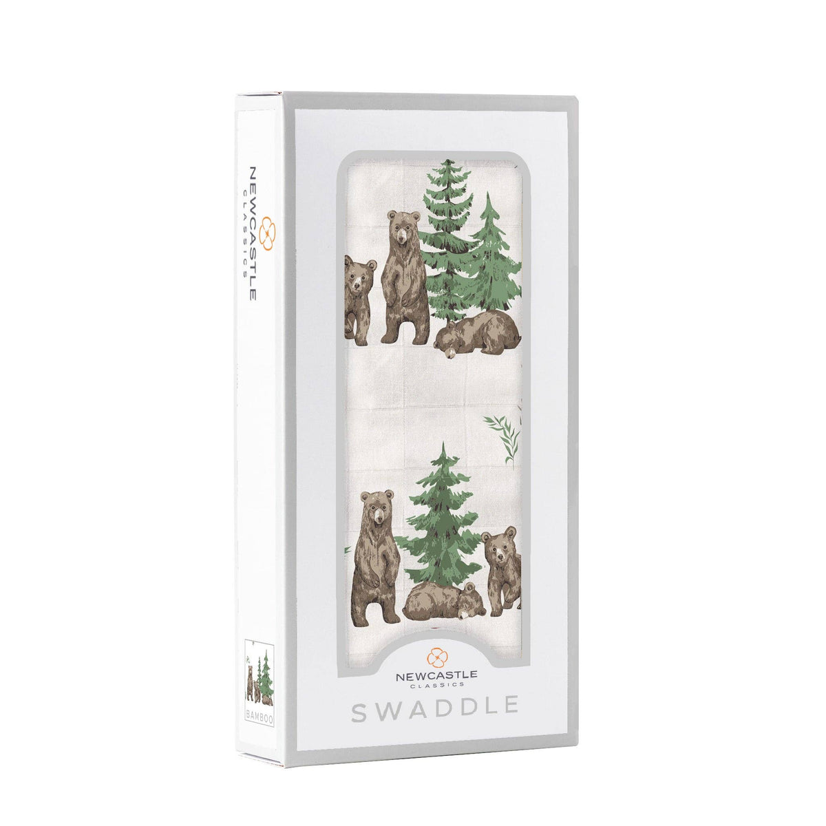 Newcastle Classics Newcastle Classics Wilderness Bear Bamboo Swaddle Muslin Baby Blanket BreathableEveretts Place