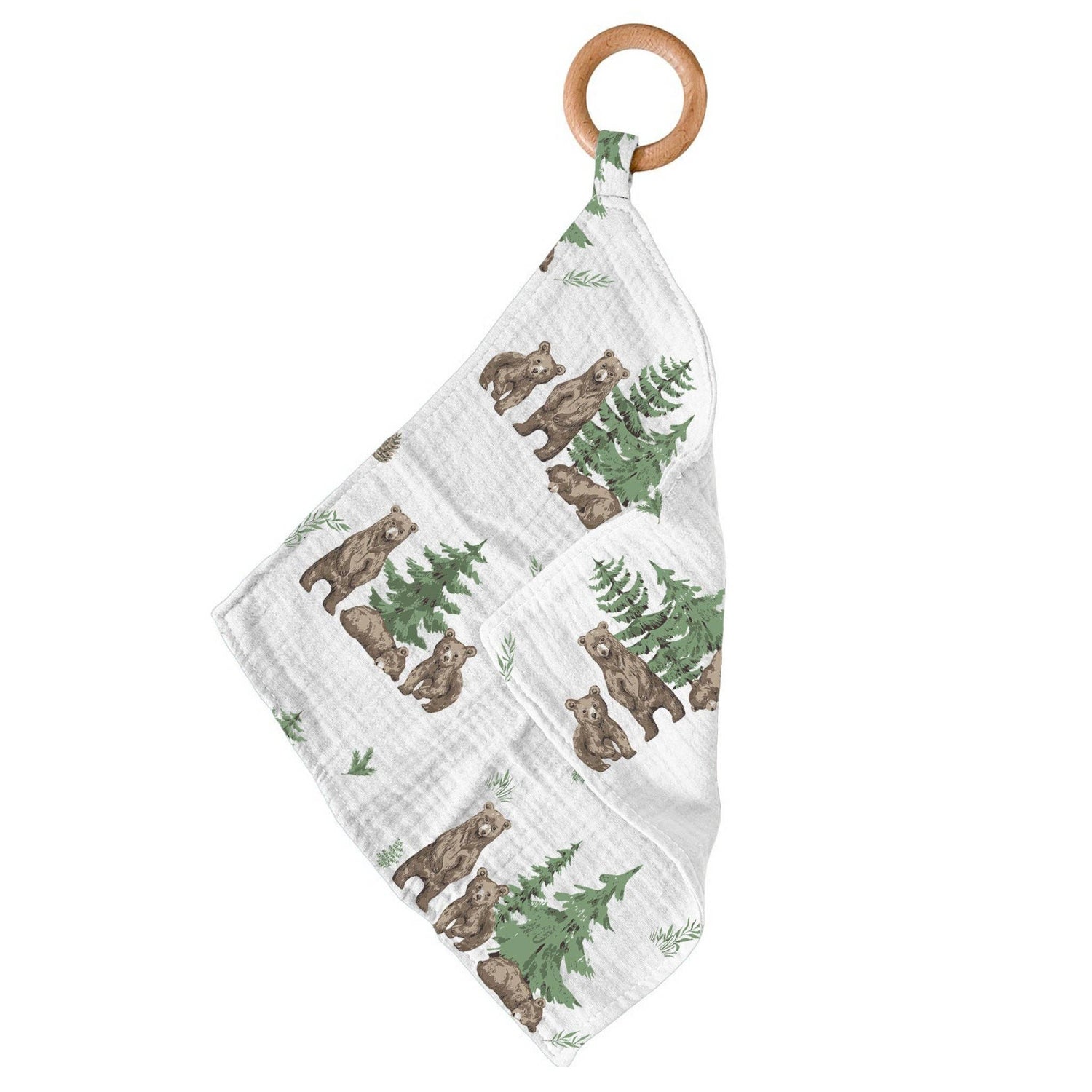 Newcastle Classics Newcastle Classics Wilderness Bear Bamboo Teether With Removable Wood RingEveretts Place