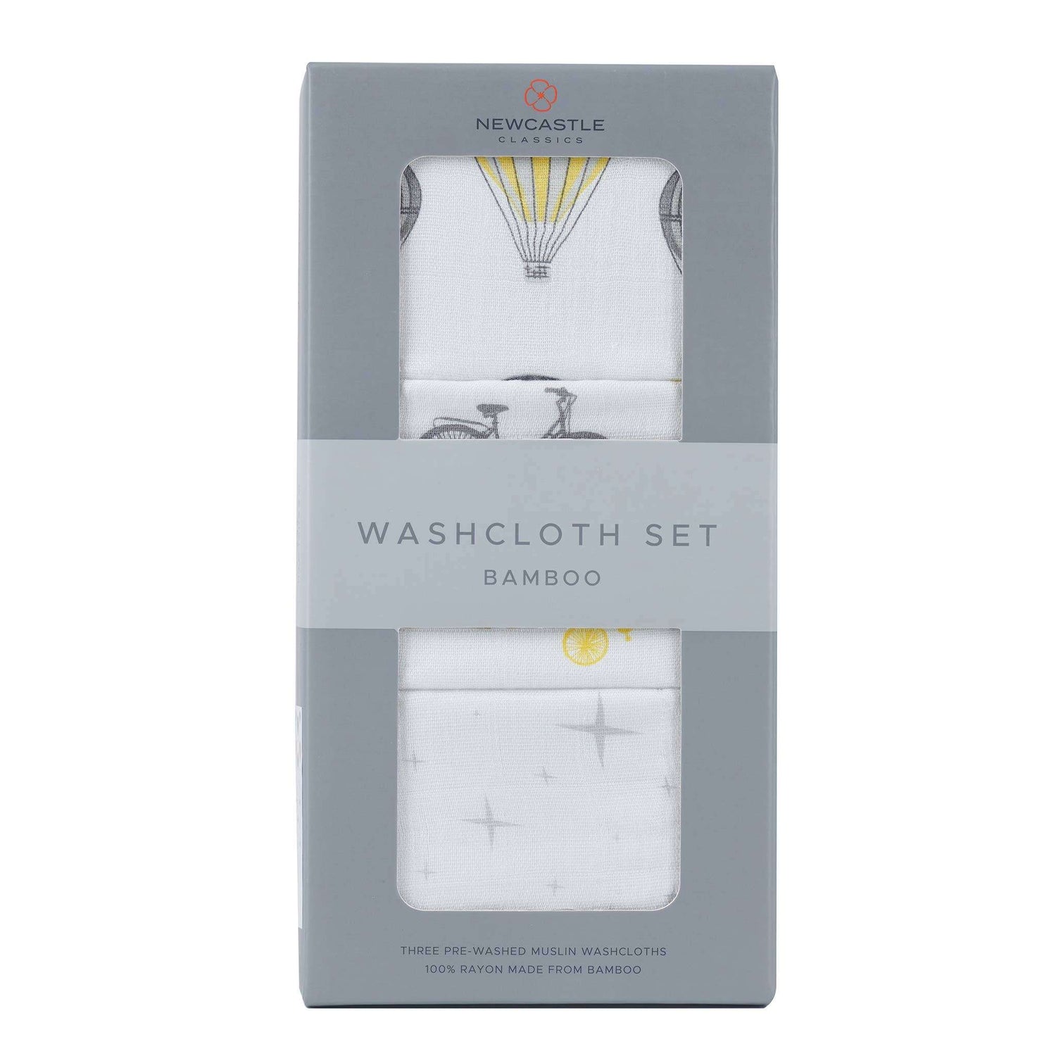 Newcastle Classics Newcastle Classics World Traveler Bamboo Washcloth Set 12 Inch x 12 Inch Natural Muslin Bath Essential - Home & Garden > Linens & Bedding > Towels > Bath Towels & Washcloths > Washcloths Washcloth Set