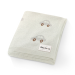 Bleu La La 100 Percent Cotton Luxury Knit Car Swaddle Blanket - Baby & Toddler > Swaddling & Receiving Blankets > Swaddling Blankets