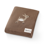 Bleu La La Luxury Cotton Blanket - Deer Knit Swaddle for Newborns - Baby & Toddler > Swaddling & Receiving Blankets