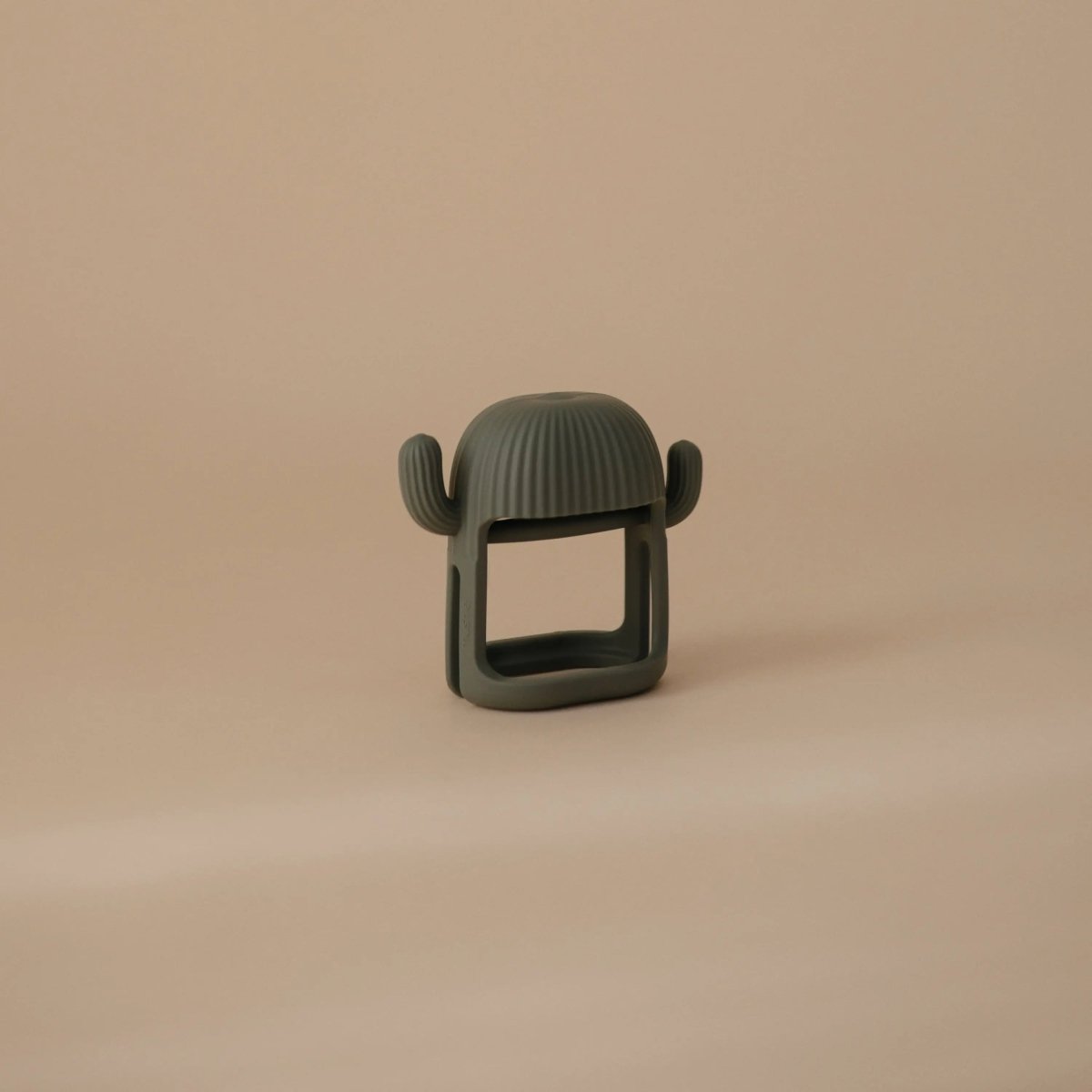 Mushie No Drop Cactus Teether Dried Thyme 100 Percent Food Grade Silicone - 