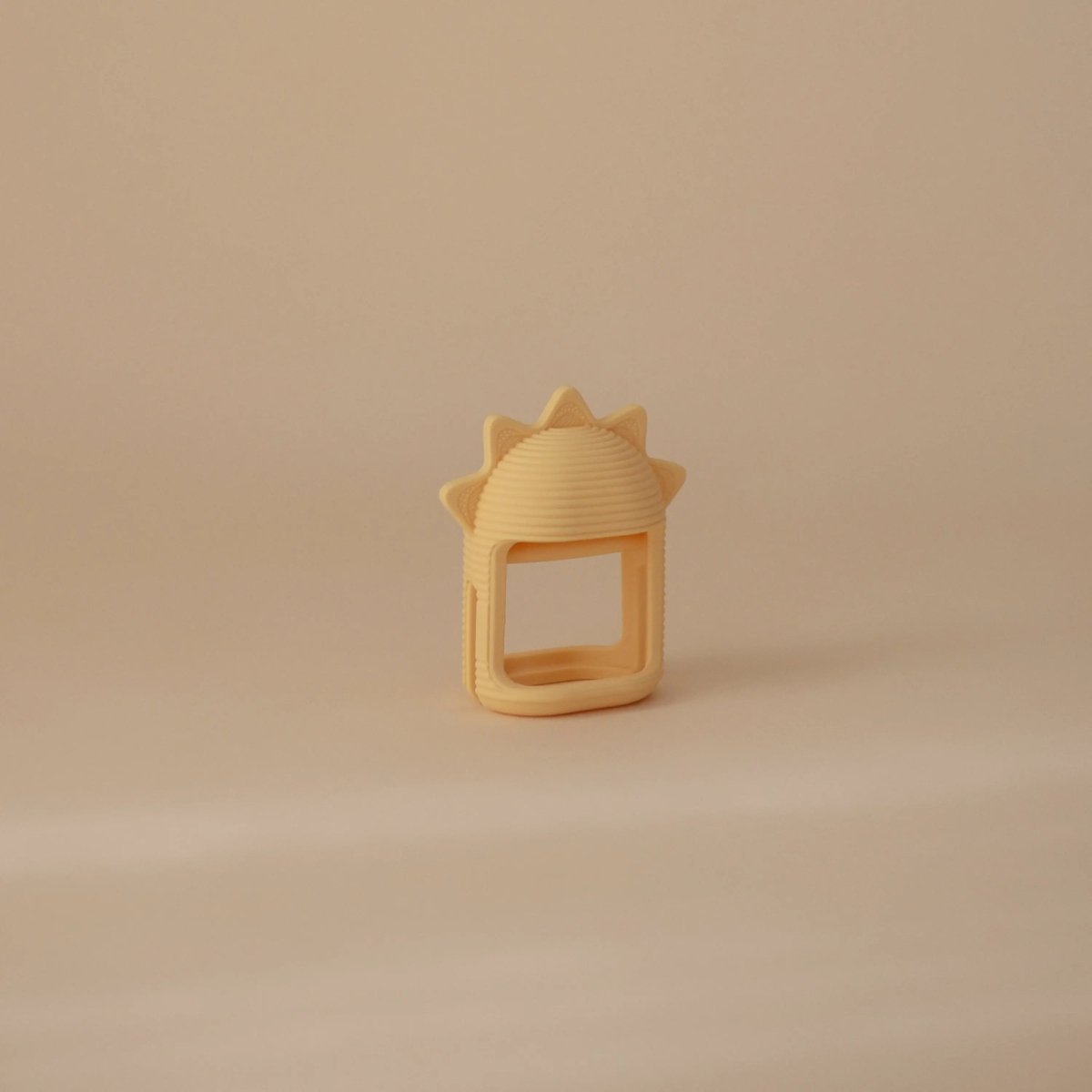 Mushie No Drop Sun Teether Sunshine Baby Toy with Easy Grip and Textured Surface - Everetts Place Boutique - 