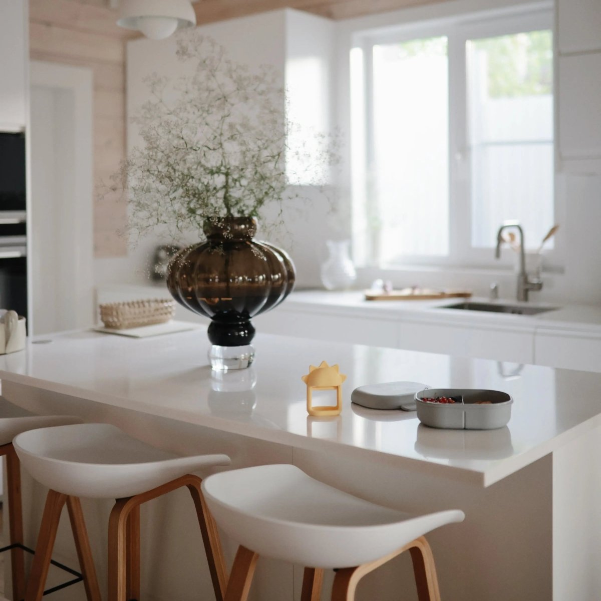 Mushie No Drop Sun Teether Sunshine Baby Toy with Easy Grip and Textured Surface - Everetts Place Boutique - 