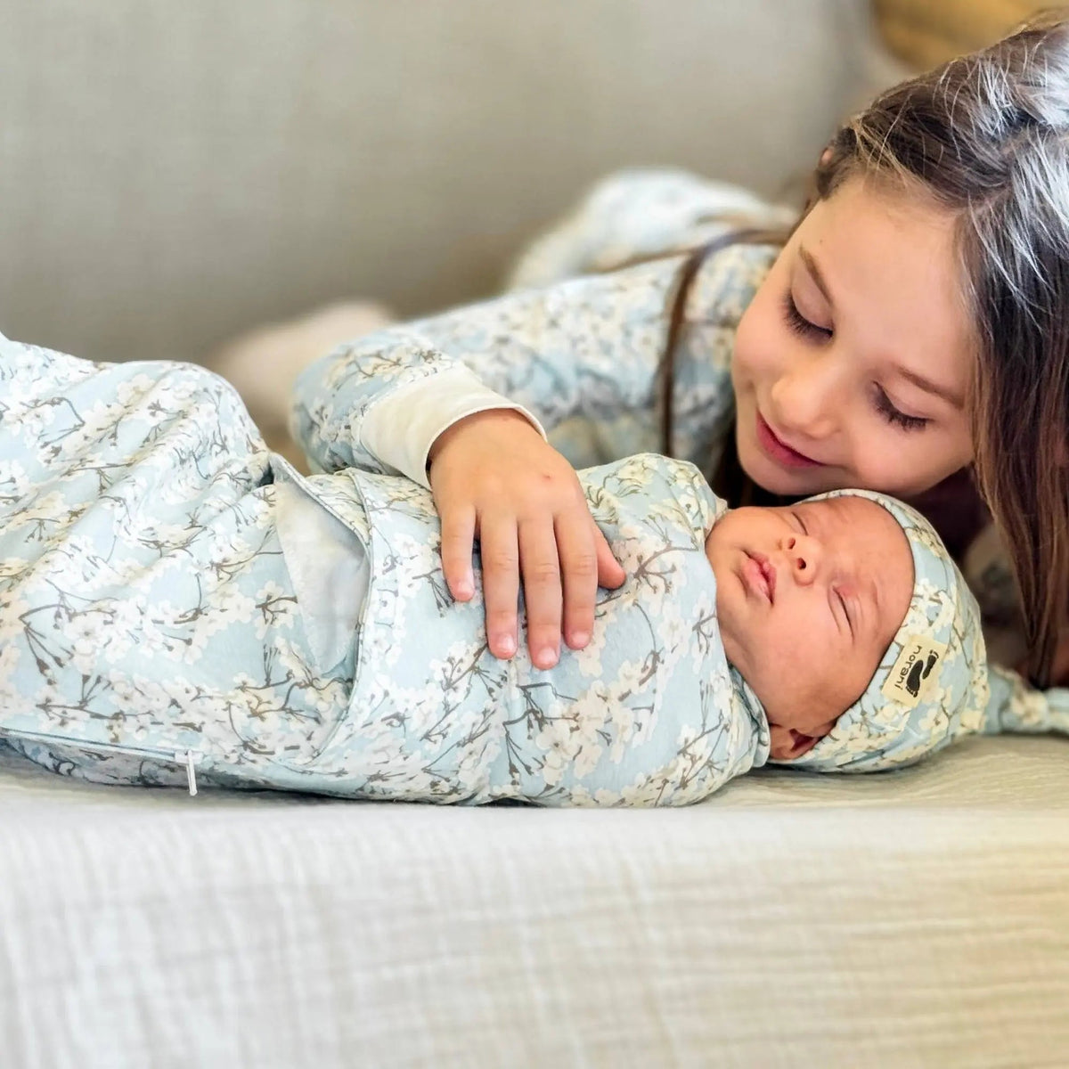 Norani Baby Norani Baby Organic Kids Pajamas Cherry Blossoms Cotton Long Top - 