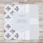 Newcastle Classics Nordic Bamboo Muslin Throw Blanket with Stylish Stripes for Cozy Living - Home & Garden > Linens & Bedding > Bedding > Blankets Bamboo Throw Blanket