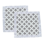 Newcastle Classics Nordic Stamp Bamboo Muslin Security Blankie Two Pack for Newborns - 