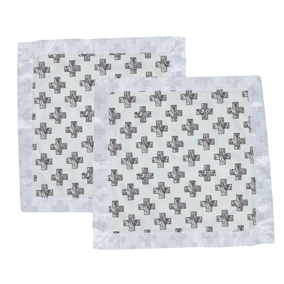 Newcastle Classics Nordic Stamp Bamboo Muslin Security Blankie Two Pack for Newborns - 