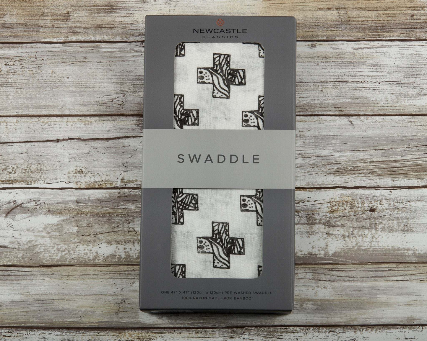 Nordic Stamp Bamboo Muslin Swaddle Soft Breathable Pre Washed Multi Use Baby Blanket Newcastle Classics