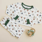 Little Joy Co. North Pole Pals 2pc Bamboo Pajamas Set For Kids Cozy - Everetts Place Boutique - 