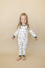 Little Joy Co. North Pole Pals 2pc Bamboo Pajamas Set For Kids Cozy - Everetts Place Boutique - 