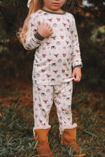 Little Joy Co. North Pole Pals 2pc Bamboo Pajamas Set For Kids Cozy - Everetts Place Boutique - 