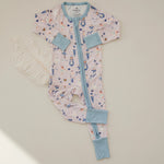 Little Joy Co. Nutcracker Print Bamboo Zippy Romper *Newborn left - 