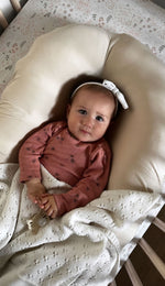 Little Mae & Co Oat Ribbed Baby Lounger CoverEveretts Place