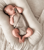 Little Mae & Co Oat Ribbed Baby Lounger CoverEveretts Place