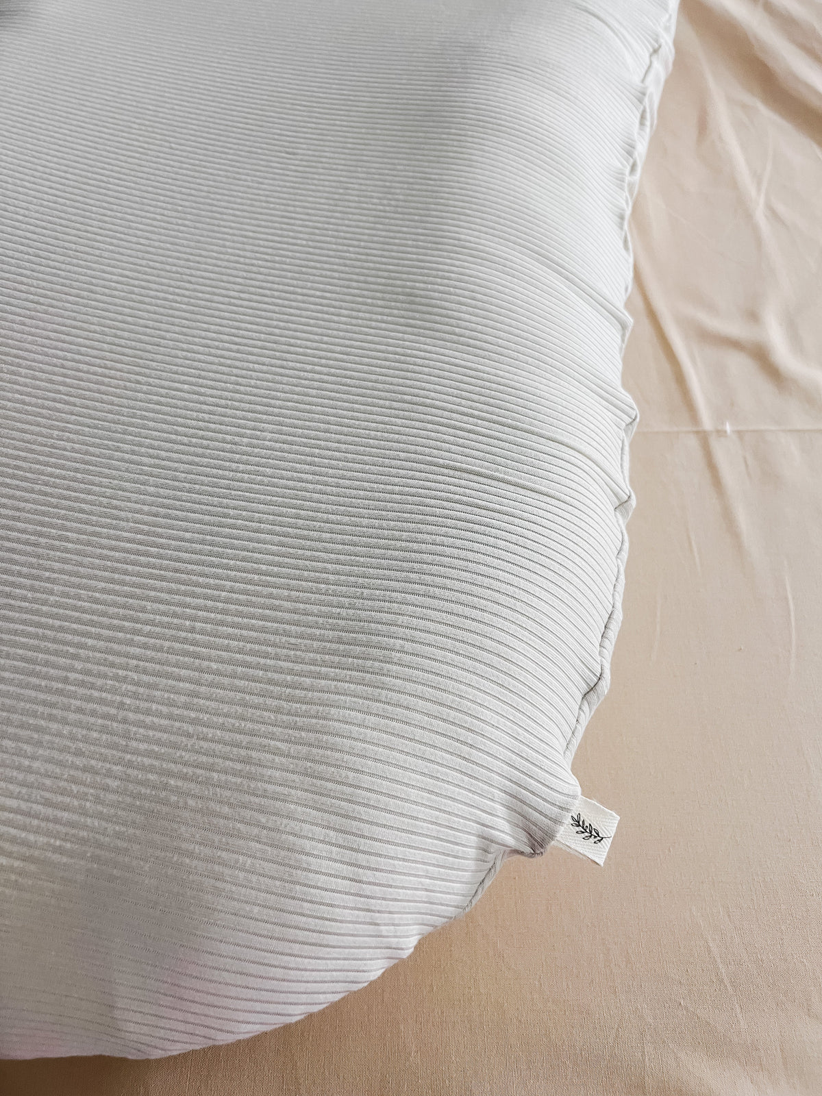 Little Mae & Co Oat Ribbed Baby Lounger CoverEveretts Place