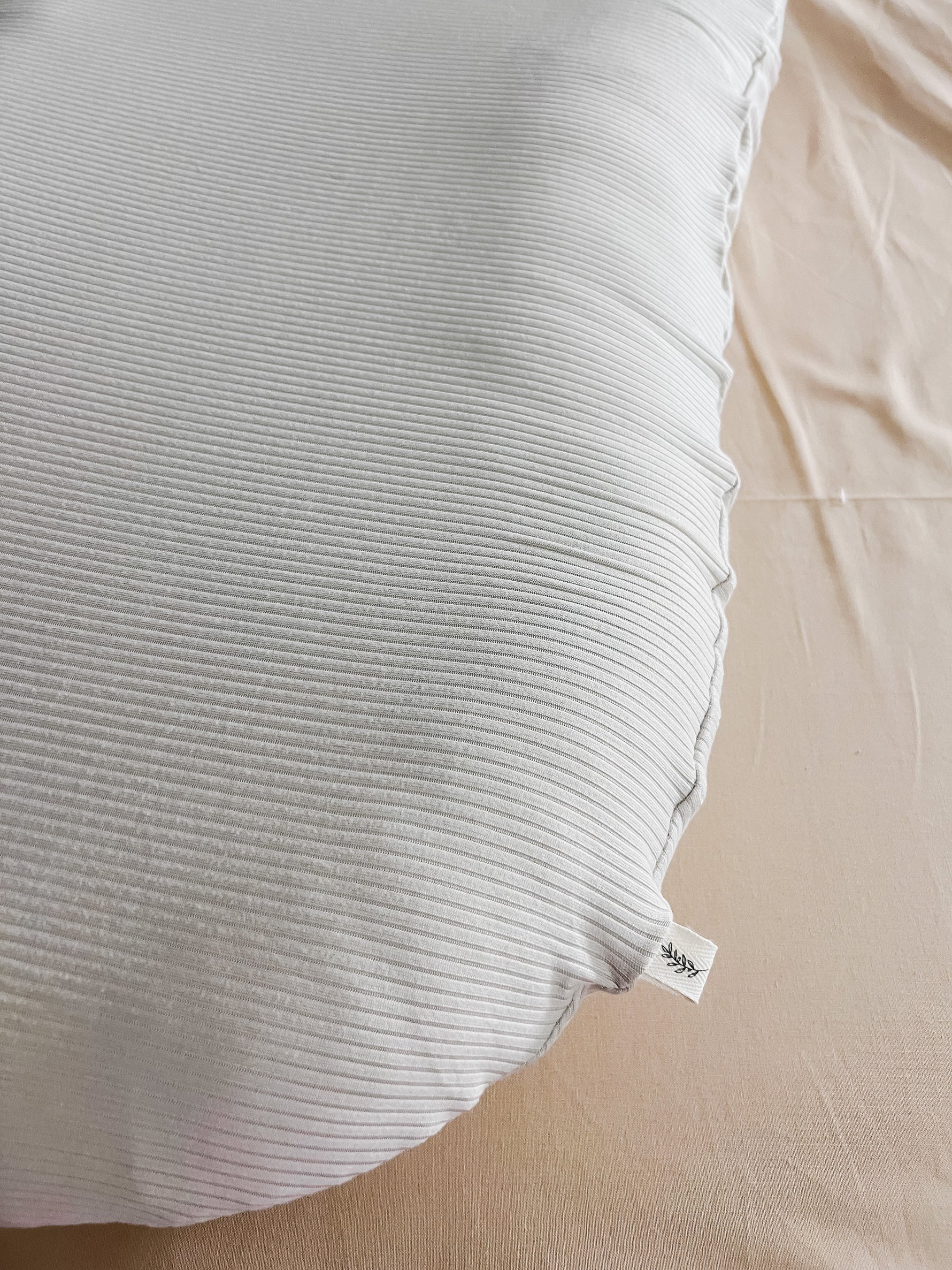 Little Mae & Co Oat Ribbed Baby Lounger CoverEveretts Place