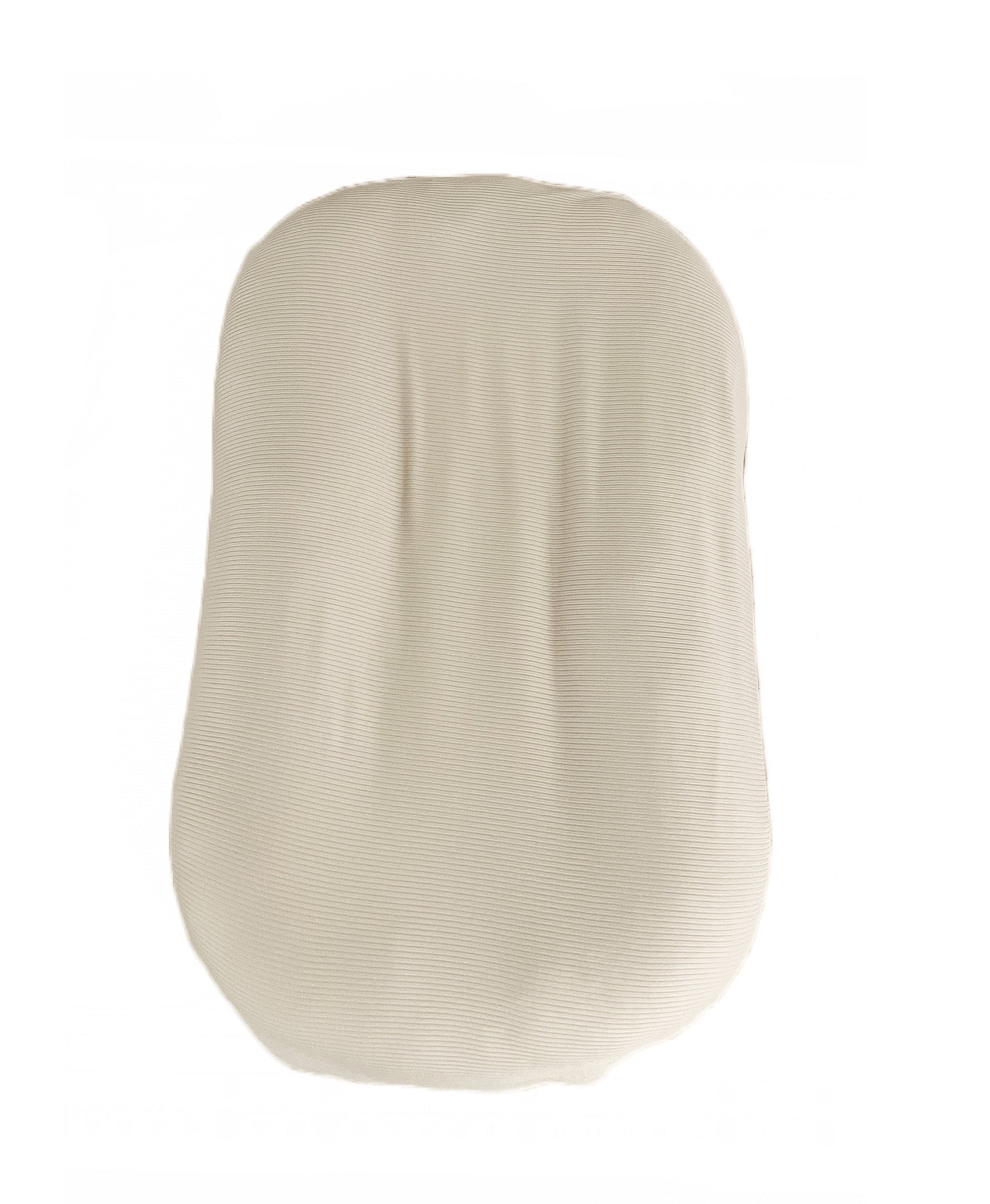 Little Mae & Co Oat Ribbed Baby Lounger CoverEveretts Place