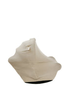 Little Mae & Co Oat Ribbed Car Seat Cover All In One Breathable Stretchy - Everetts Place Boutique - 