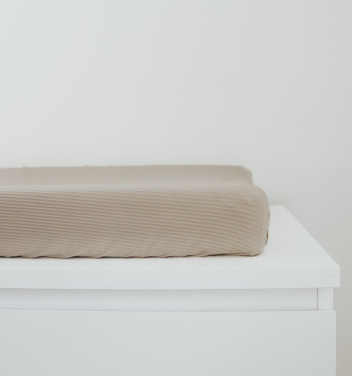 Little Mae & Co Oat Ribbed Changing Pad Cover Breathable Nursery Bedding - Everetts Place Boutique - 